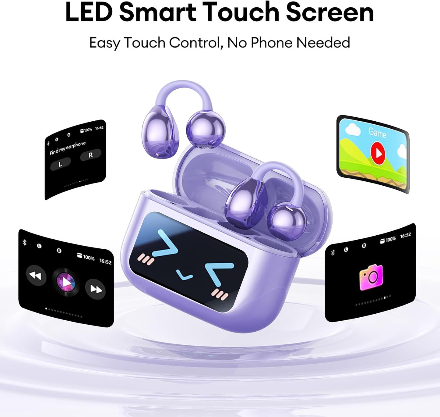 AUDIFONO KAWAII M100 CON PANTALLA